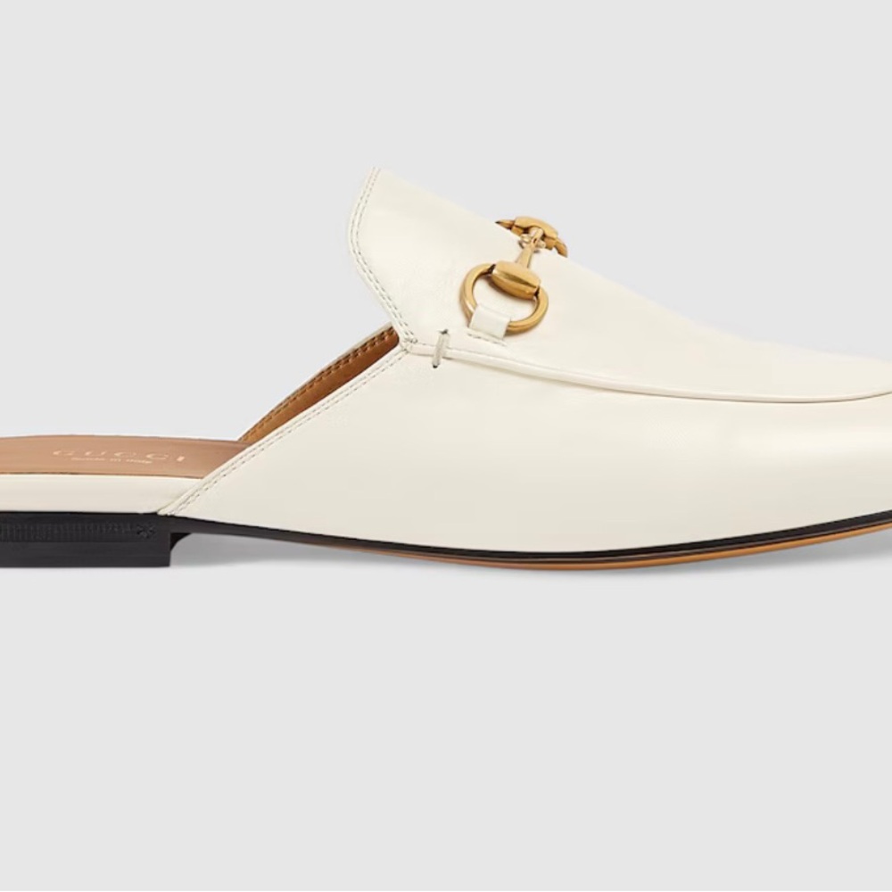 Gucci White WOMEN'S PRINCETOWN SLIPPER Size 36